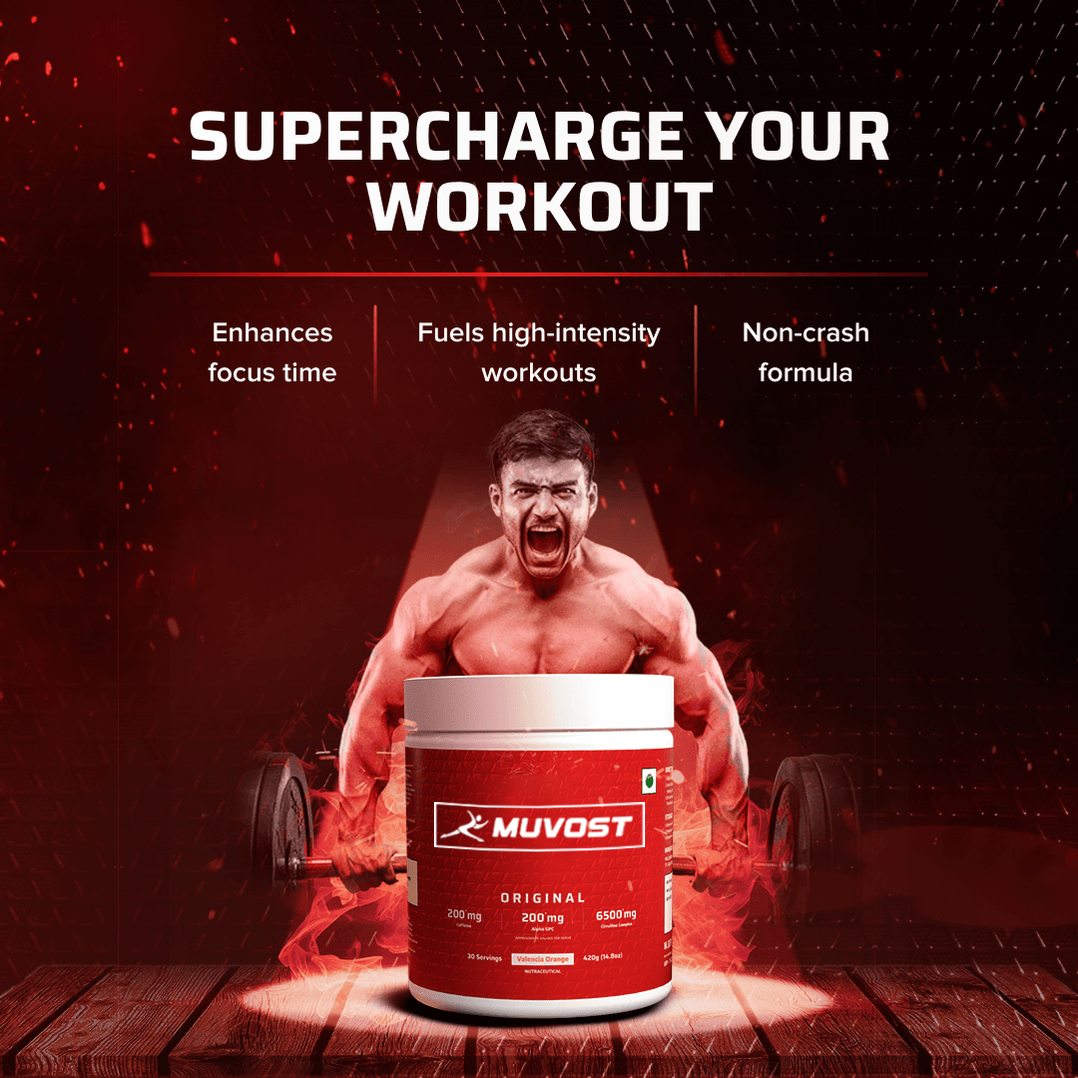 Muvost Dynamite Pre-Workout | Valencia Orange - (210g, 15 Servings)™