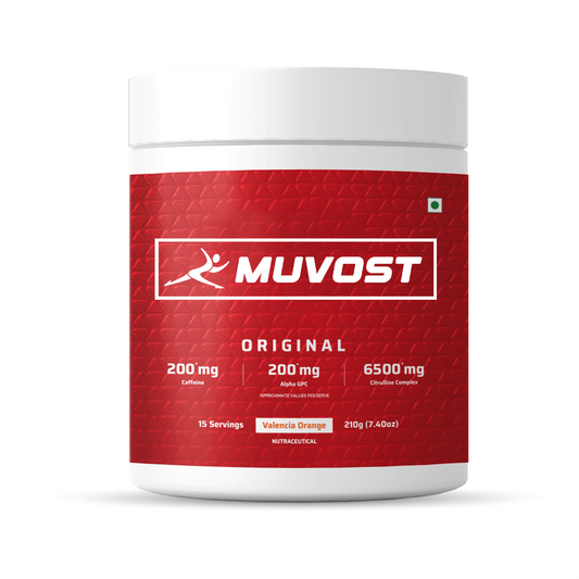 Muvost Dynamite Pre-Workout | Valencia Orange - (210g, 15 Servings)