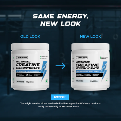 Muvost Micronised Creatine Monohydrate (100g, 33 Servings)