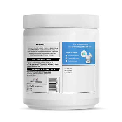 Muvost Micronised Creatine Monohydrate (100g, 33 Servings)